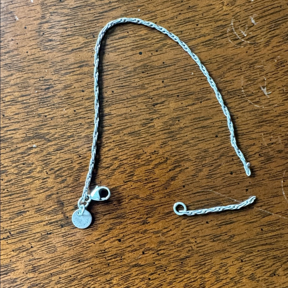 Tiffany & Co 925 Sterling Silver (41) 4mm beads, broken chain & engraved tag - Picture 6 of 7